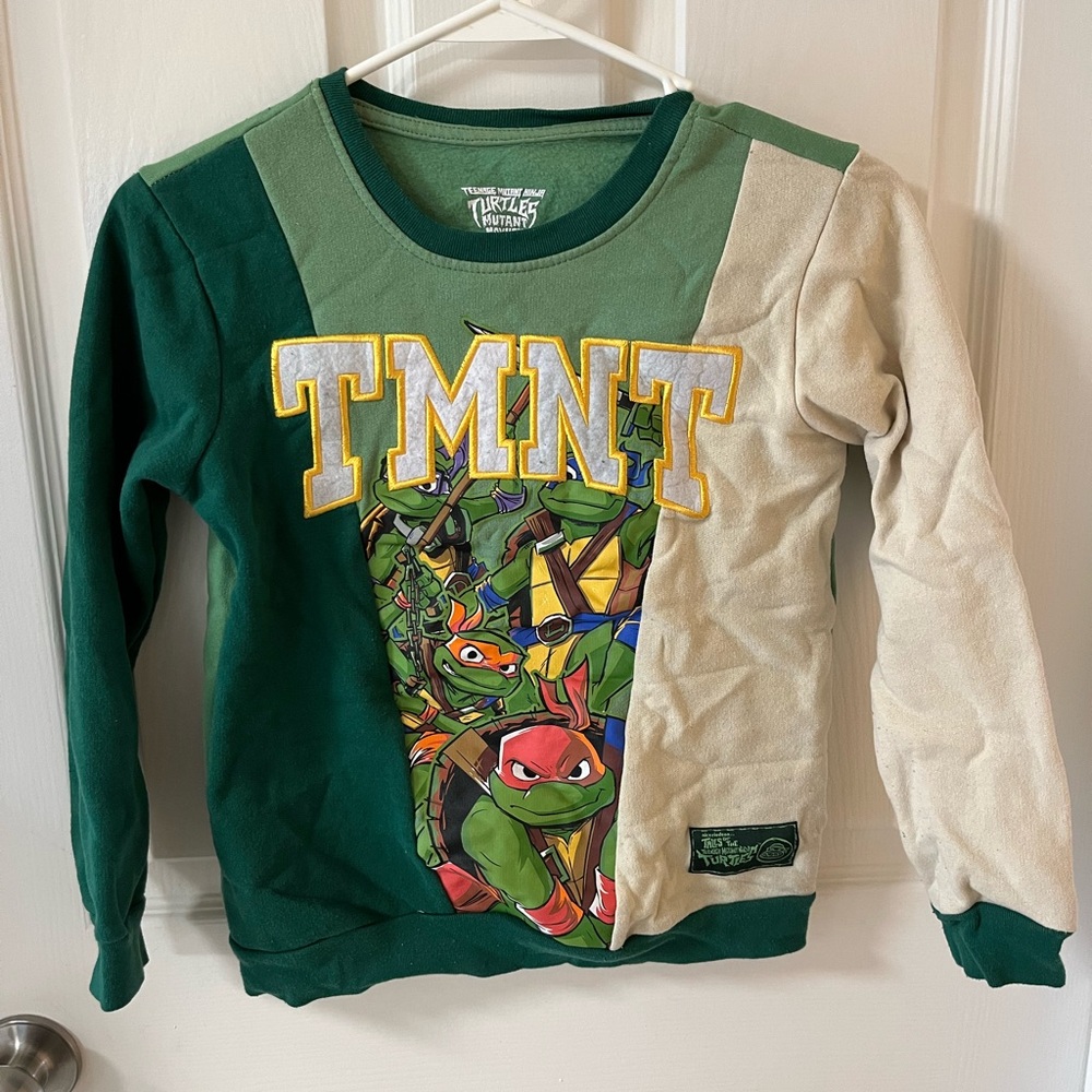 Kids Sweatshirt - Green and Cream